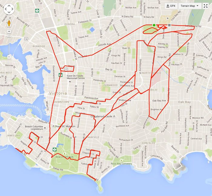 gambar Google Map Pake Sepeda